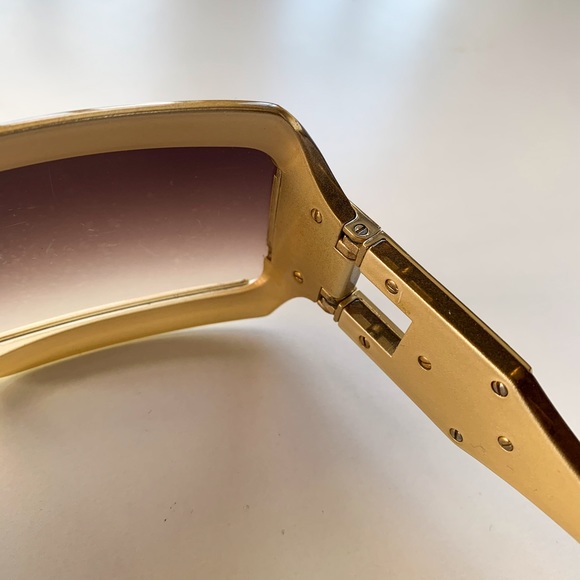 Jimmy Choo Sheild Sunglasses Spark/S NSZJ5 Gold - Picture 6 of 13